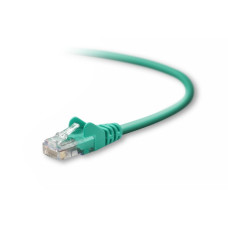 Belkin Cat5e Patch Cable, 1ft, 1 x RJ-45, 1 x RJ-45, Green networking cable 0.3 m