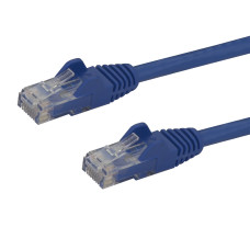 StarTech.com 15ft CAT6 Ethernet Cable - Blue CAT 6 Gigabit Ethernet Wire -650MHz 100W PoE RJ45 UTP Network/Patch Cord Snagless w/Strain Relief Fluke Tested/Wiring is UL Certified/TIA