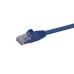 StarTech.com 25ft CAT6 Ethernet Cable - Blue CAT 6 Gigabit Ethernet Wire -650MHz 100W PoE RJ45 UTP Network/Patch Cord Snagless w/Strain Relief Fluke Tested/Wiring is UL Certified/TIA