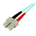 StarTech.com 1m (3ft) LC/UPC to SC/UPC OM3 Multimode Fiber Optic Cable, Full Duplex 50/125µm Zipcord Fiber, 100G Networks, LOMMF/VCSEL, <0.3dB Low Insertion Loss, LSZH Fiber Patch Cord