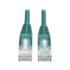 Tripp Lite N001-015-GN Cat5e 350 MHz Snagless Molded (UTP) Ethernet Cable (RJ45 M/M), PoE - Green, 15 ft. (4.57 m)