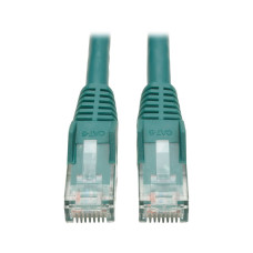 Tripp Lite N201-012-GN Cat6 Gigabit Snagless Molded (UTP) Ethernet Cable (RJ45 M/M), PoE, Green, 12 ft. (3.66 m)