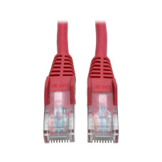 Tripp Lite N001-005-RD Cat5e 350 MHz Snagless Molded (UTP) Ethernet Cable (RJ45 M/M), PoE - Red, 5 ft. (1.52 m)