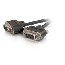 C2G 25ft DB9 serial cable Black 7.62 m