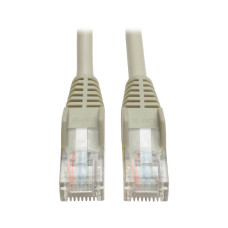 Tripp Lite N001-020-GY Cat5e 350 MHz Snagless Molded (UTP) Ethernet Cable (RJ45 M/M), PoE - Gray, 20 ft. (6.09 m)