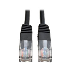 Tripp Lite N002-002-BK Cat5e 350 MHz Molded (UTP) Ethernet Cable (RJ45 M/M), PoE - Black, 2 ft. (0.61 m)