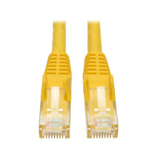 Tripp Lite N201-025-YW Cat6 Gigabit Snagless Molded (UTP) Ethernet Cable (RJ45 M/M), PoE, Yellow, 25 ft. (7.62 m)