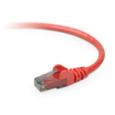 Belkin 0.15m RJ45 networking cable Red Cat6 U/UTP (UTP)