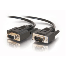 C2G 15ft DB9 M/F Extension Cable - Black serial cable 4.57 m