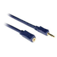 C2G 1.5ft Velocity™ 3.5mm Stereo Audio Extension Cable M/F audio cable 0.45 m Blue