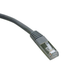 Tripp Lite N125-010-GY Cat6 Gigabit Molded Shielded (FTP) Ethernet Cable (RJ45 M/M), PoE, Gray, 10 ft. (3.05 m)