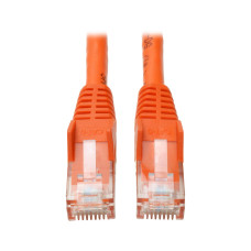 Tripp Lite N201-003-OR Cat6 Gigabit Snagless Molded (UTP) Ethernet Cable (RJ45 M/M), PoE, Orange, 3 ft. (0.91 m)