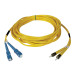 Tripp Lite N354-02M Duplex Singlemode 9/125 Fiber Patch Cable (SC/ST), 2M (6 ft.)
