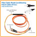 Tripp Lite N422-02M Fiber Optic Mode Conditioning Patch Cable (ST/LC), 2M (6 ft.)
