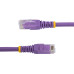 StarTech.com 20ft CAT6 Ethernet Cable - Purple CAT 6 Gigabit Ethernet Wire -650MHz 100W PoE RJ45 UTP Molded Network/Patch Cord w/Strain Relief/Fluke Tested/Wiring is UL Certified/TIA