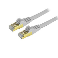 StarTech.com 10ft CAT6a Ethernet Cable - 10 Gigabit Shielded Snagless RJ45 100W PoE Patch Cord - 10GbE STP Network Cable w/Strain Relief - Gray Fluke Tested/Wiring is UL Certified/TIA