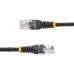 StarTech.com Cat5e Patch Cable with Molded RJ45 Connectors - 1 ft. - Black