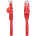 StarTech.com 10ft CAT6 Cable - Red CAT6 Ethernet Cable - Gigabit Ethernet Wire - 650MHz 100W PoE RJ45 UTP CAT 6 Network/Patch Cord Snagless - Fluke Tested/Wiring is UL Certified/TIA