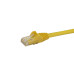 StarTech.com 10ft CAT6 Ethernet Cable - Yellow CAT 6 Gigabit Ethernet Wire -650MHz 100W PoE RJ45 UTP Network/Patch Cord Snagless w/Strain Relief Fluke Tested/Wiring is UL Certified/TIA