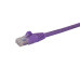 StarTech.com 15ft CAT6 Ethernet Cable - Purple CAT 6 Gigabit Ethernet Wire -650MHz 100W PoE RJ45 UTP Network/Patch Cord Snagless w/Strain Relief Fluke Tested/Wiring is UL Certified/TIA
