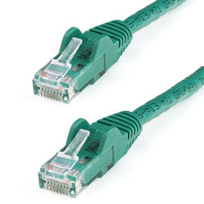 StarTech.com 100ft CAT6 Cable - Green CAT6 Ethernet Cable - Gigabit Ethernet Wire - 650MHz 100W PoE RJ45 UTP CAT 6 Network/Patch Cord Snagless - Fluke Tested/Wiring is UL Certified/TIA