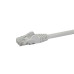 StarTech.com 100ft CAT6 Ethernet Cable - White CAT 6 Gigabit Ethernet Wire -650MHz 100W PoE RJ45 UTP Network/Patch Cord Snagless w/Strain Relief Fluke Tested/Wiring is UL Certified/TIA