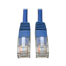 Tripp Lite N002-050-BL Cat5e 350 MHz Molded (UTP) Ethernet Cable (RJ45 M/M), PoE - Blue, 50 ft. (15.24 m)