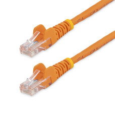 StarTech.com Cat5e patch cable with snagless RJ45 connectors – 15 ft, orange